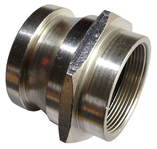 Adaptor 65mm BI Male x 50mm BSP Female Alloy Hex Type