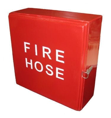 Cabinet Fibreglass Deck Fire Hose 573mm H x 573mm W x 215mm D