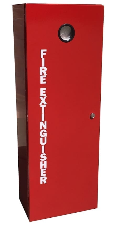 Cabinet Metal Lockable With Key Holder To Suit 5kg CO2 Fire Extinguisher