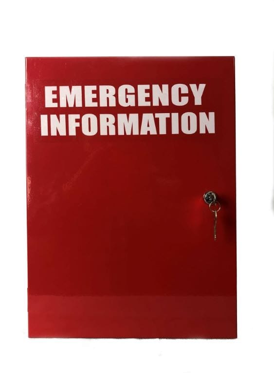 emergency information cabinet