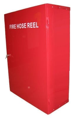 Cabinet Metal Fire Hose Reel Single Door Flat Pack No Back 1050mm H x 760mm W x 350mm D