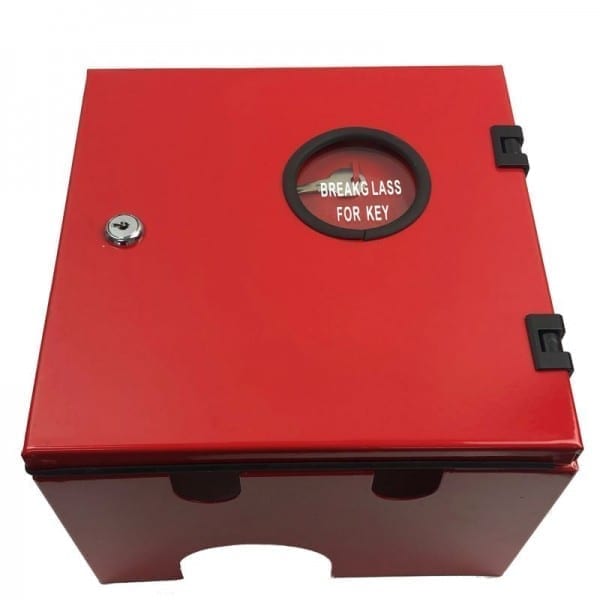 fire hose reel locking nozzle cabinet