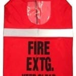 Cover Nyplon With Window & Reflective Strip To Suit 4.5kg Extinguisher 530mm H x 330mm W