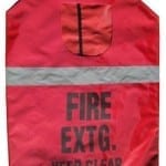 Cover Nyplon With Window & Reflective Strip To Suit 9.0kg Extinguisher 650mm H x 420mm W