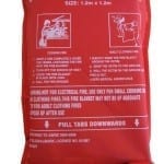 Fire Blanket 1200mm x 1200mm Soft Nyplon Case