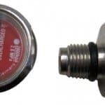 Gauge 1400 kPa Flamestop DCP With O Ring Chrome Plated Brass Small 19mm Face