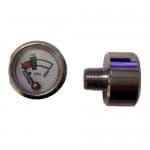 Gauge 700 kPa Ebur Style Chrome Plated Brass Small 20mm Face