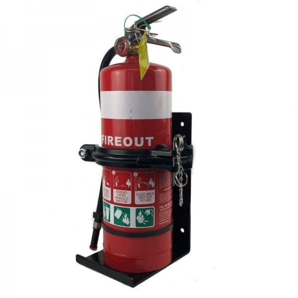 heavy duty fire extinguisher vehicle bracket