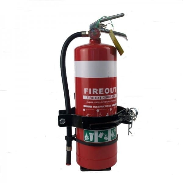 heavy duty fire extinguisher vehicle bracket