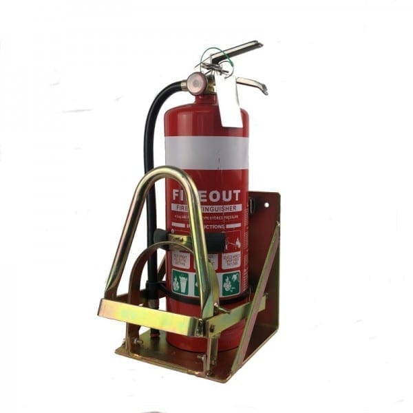 heavy duty over centre fire extinguisher vehicle bracket