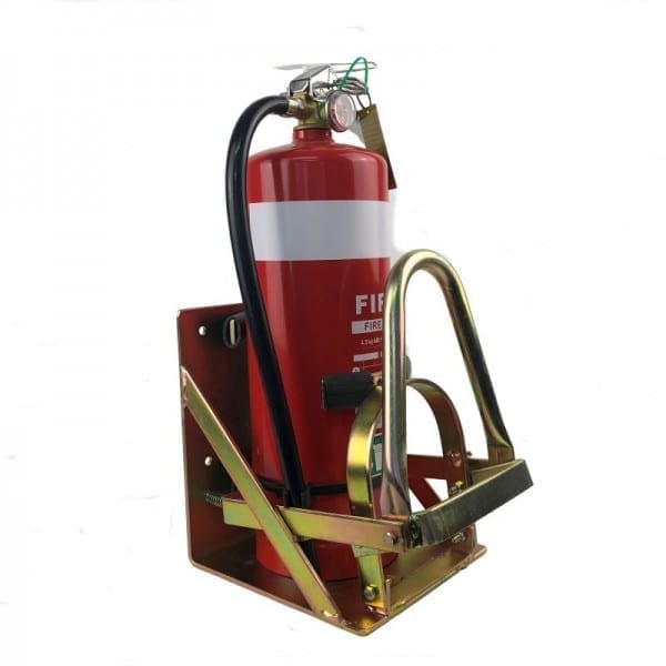 heavy duty over centre fire extinguisher vehicle bracket