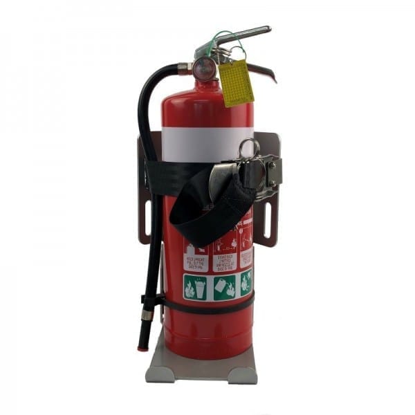 heavy duty fire extinguisher vehicle bracket