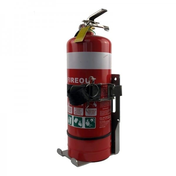 vehicle fire extinguisher bracket