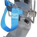 Heavy Duty Vehicle Extinguisher Bracket 4.5 / 9kg Webbing Style Double Ear Old Style Cold Galvanised