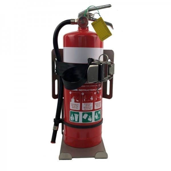 adjustable heavy duty vehicle fire extinguisher bracket 316 stainless steel