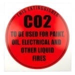 fire extinguisher id disc sign