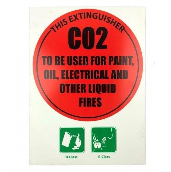 fire extinguisher id disc sign