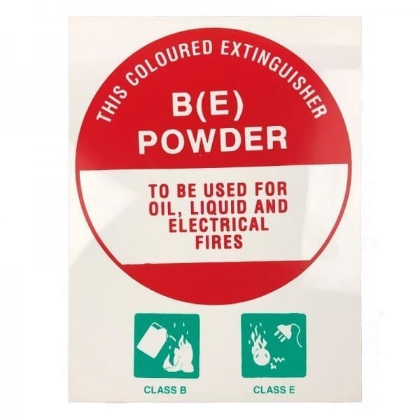 fire extinguisher id disc sign