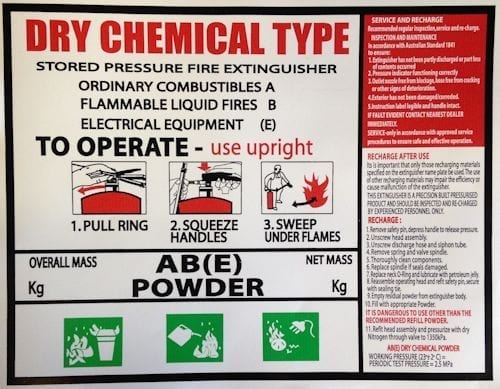 Label DCP ABE Q N N Square 245mm W x 190mm H