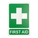 first aid sign pvc