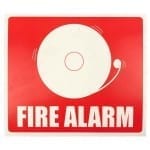 fire alarm location sign