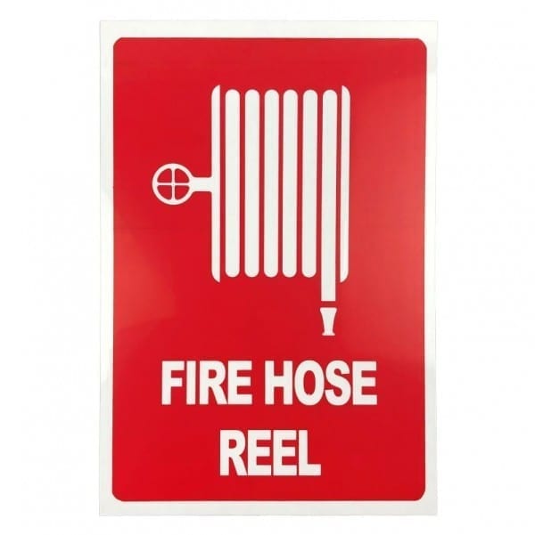 fire hose reel location sign
