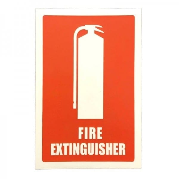 fire extinguisher location sticker