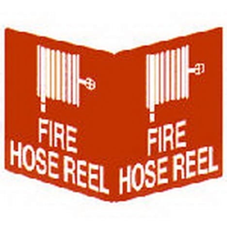 Location Sign Stand-Off Poly Fire Hose Reel Medium 250mm W x 300mm H