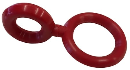 Retainer FHR Nozzle Figure 8 Red Nylon / Plastic