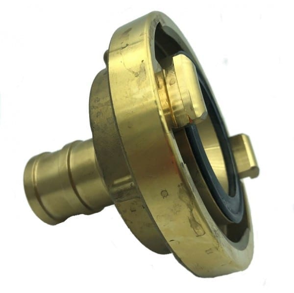 brass storz hose coupling 65mm x 38mm hose tail