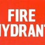Sign Metal Fire Hydrant Medium 315mm W x 215mm H