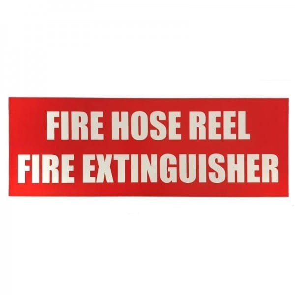 fire hose reel fire extinguisher sign