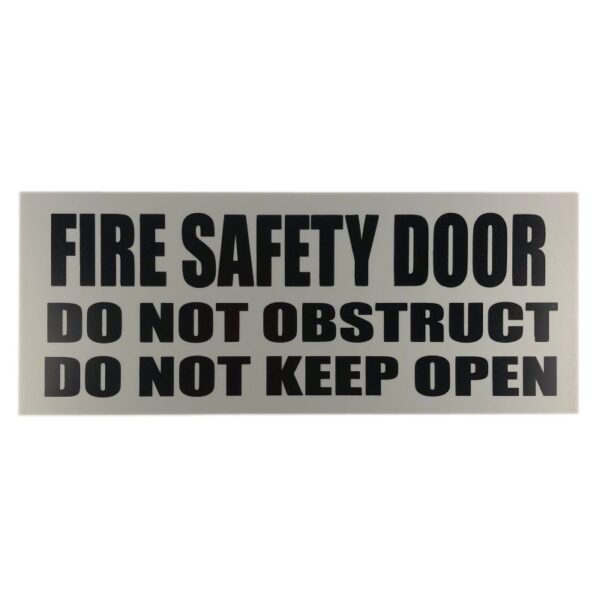 FIRE SAFETY DOOR SIGN