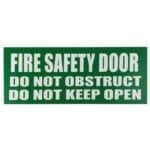 fire safety door sign