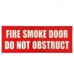 fire smoke door sign