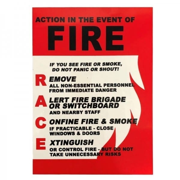 race fire sign