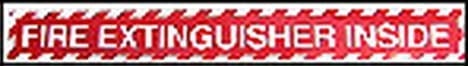 Sign Self Adhesive Fire Extinguisher Inside Strip 455mm W x 50mm H