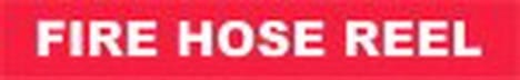 Sign Self Adhesive Fire Hose Reel 500mm W x 100mm H