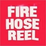 Sign Self Adhesive Fire Hose Reel Square 330mm W x 330mm H