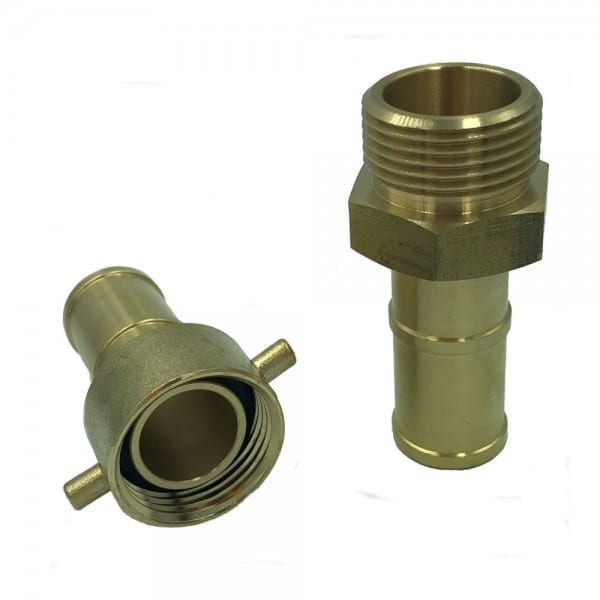 brass fire hose 25mm coupling set