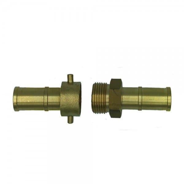 25mm fire hose brass coupling set
