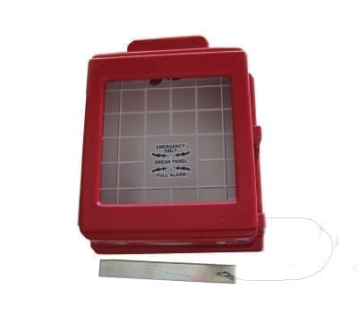 Cabinet PVC Pull Station Break Glass Surface Mount With Breaker Bar