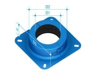 Fire Collar 50mm Retrofit Flanged