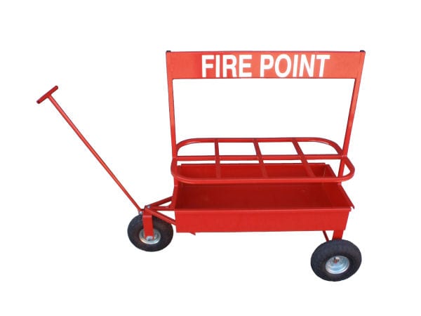 Fire Point Trolley For 8 Fire Extinguishers
