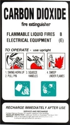 Label CO2 Small Swivel Elbow 160mm W x 255mm H