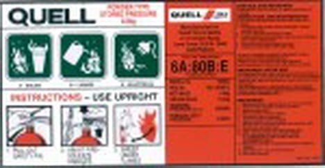 Label DCP ABE 9kg Q Genuine 6A:80B:E 290mm W x 150mm H