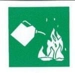 Label Rating Picto AFFF (Foam) 155mm W x 50mm H