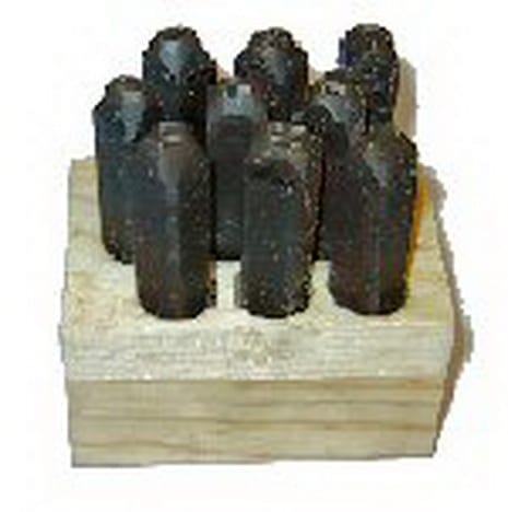Service Equipment Numbers Stamp Set 0-8 (6 To Be Used For 9)