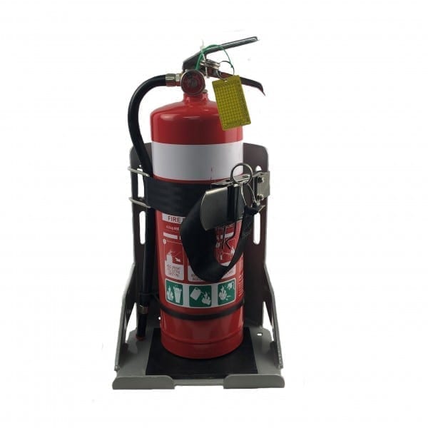 Heavy Duty Vehicle Extinguisher Bracket Webbing Style Double Ear Wide Base Ultimate - Image 8