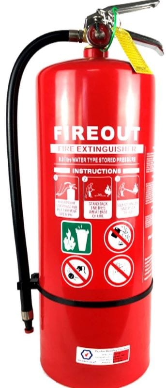 9 litre water fire extinguisher